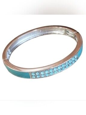 Lia Sophia Women's Small "Pop Rocks" Stretch Stack Bracelet Rhodium Anti-Tarnish